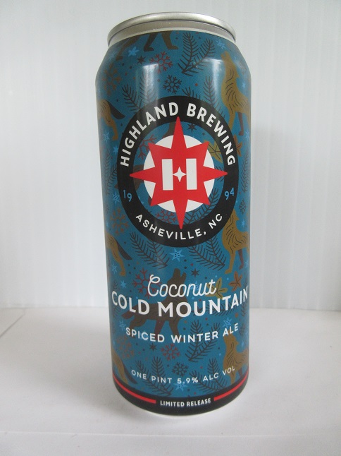 Highland - Coconut Cold Mountain - Spiced Winter Ale - 16oz